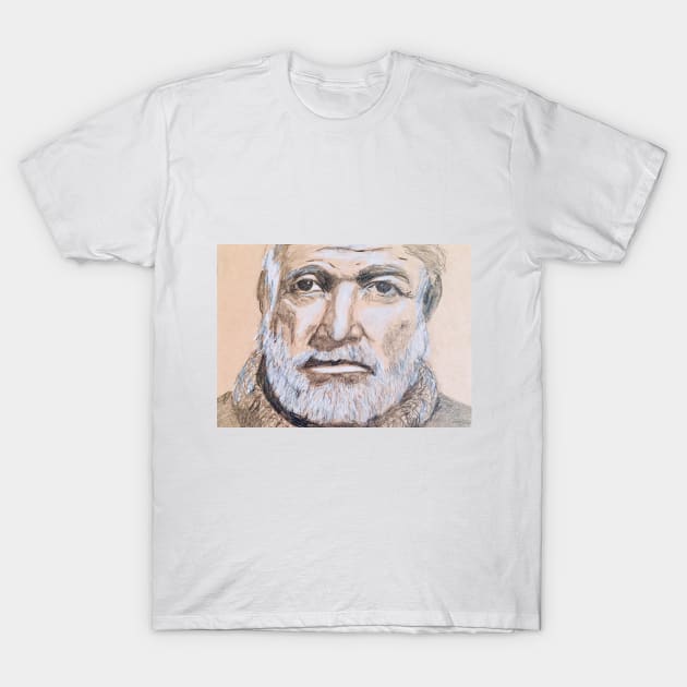 Hemingway T-Shirt by Rawcanvas